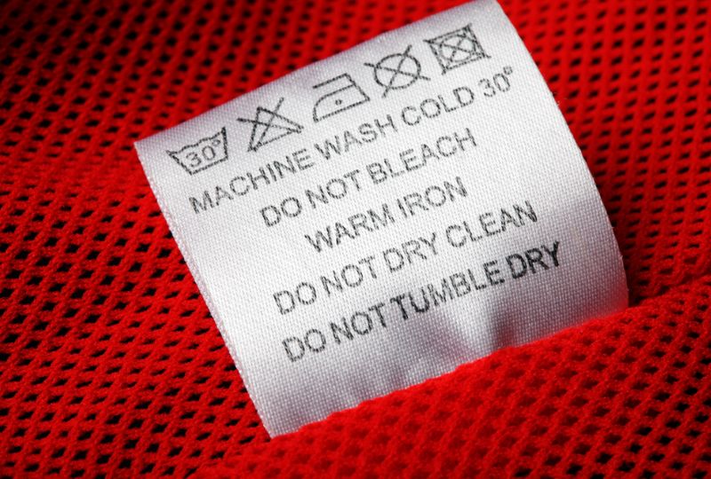 Wash The Cloth According To The Care Label