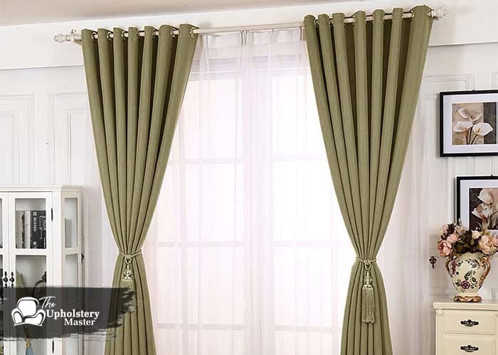 hanging curtains in living room