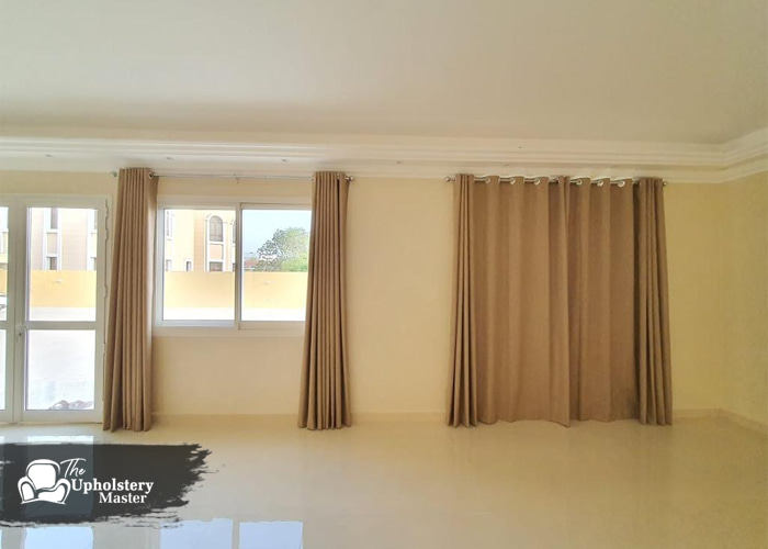 Single Pencil Pleat Curtains in UAE